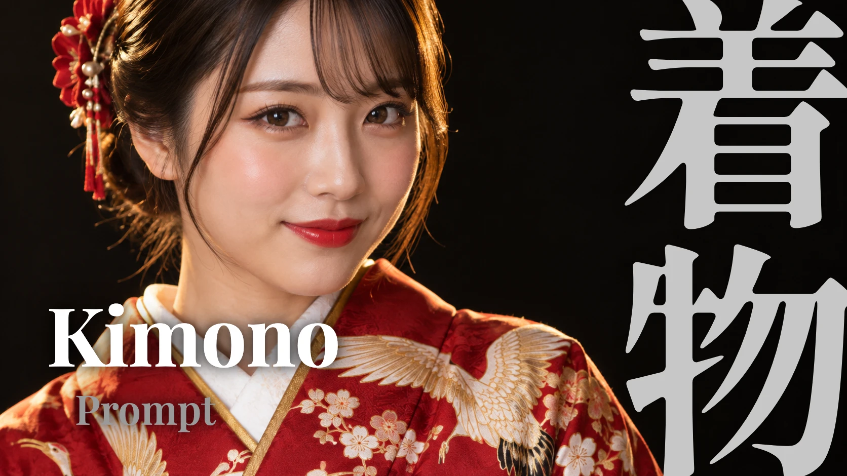 着物・浴衣のプロンプト図鑑|振袖・訪問着・小紋・浴衣・袴をAI美女で4枚ずつ