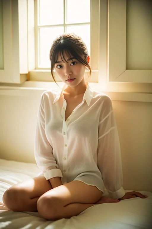 ライティングでAI美女グラビアに差をつける画像生成プロンプトの生成例