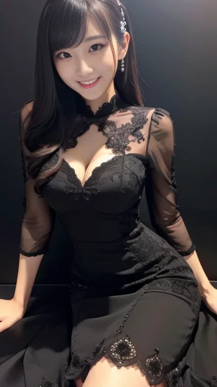 fitted cocktail dress（フィットしたカクテルドレス）の生成例
