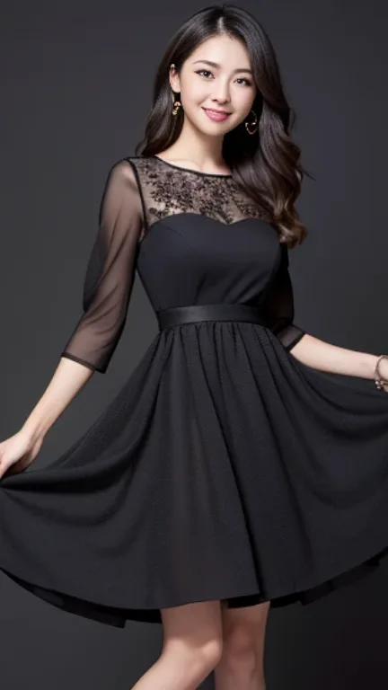 flared cocktail dress（フレアカクテルドレス）の生成例
