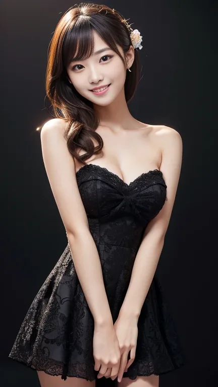 strapless cocktail dress（ストラップレスカクテルドレス）の生成例