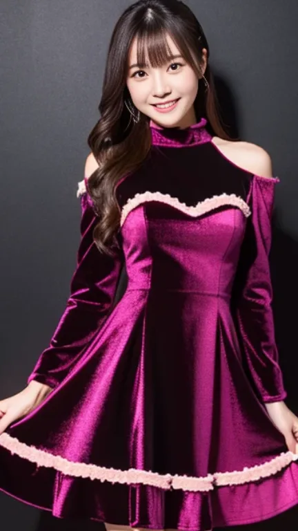 velvet dress（ベルベットドレス）の生成例