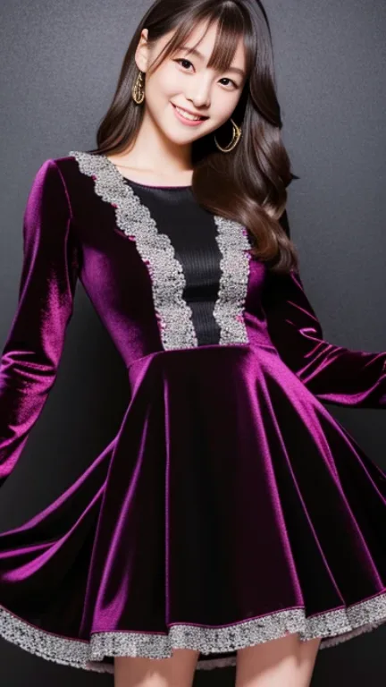 velvet dress（ベルベットドレス）の生成例
