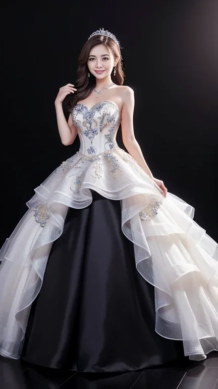 ball gown dress（ボールガウンドレス）の生成例