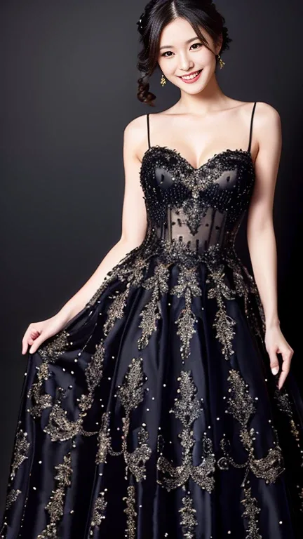 ball gown dress（ボールガウンドレス）の生成例