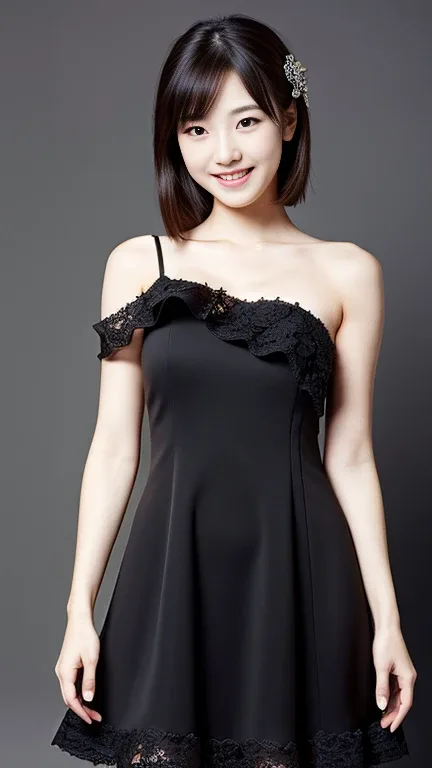 asymmetrical dress（アシンメトリードレス）の生成例