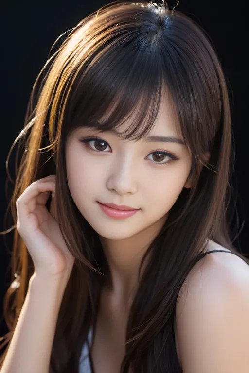 seductive smile：魅惑的な笑顔の生成例