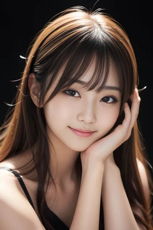 seductive smile：魅惑的な笑顔の生成例