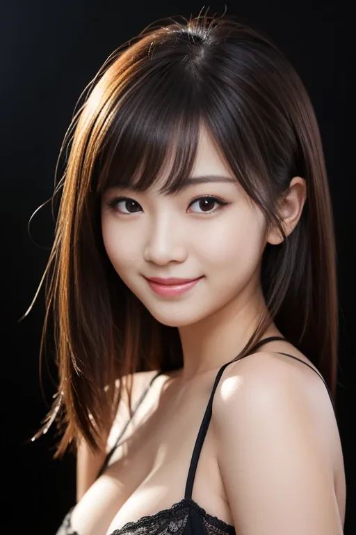 seductive smile：魅惑的な笑顔の生成例