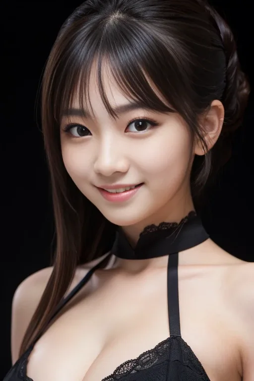 seductive smile：魅惑的な笑顔の生成例