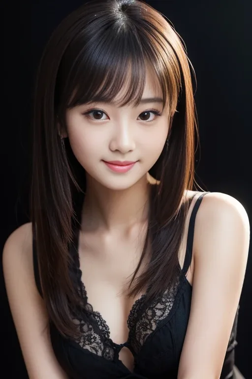 seductive smile：魅惑的な笑顔の生成例