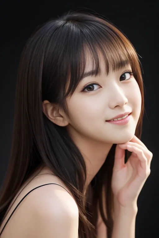 seductive smile：魅惑的な笑顔の生成例
