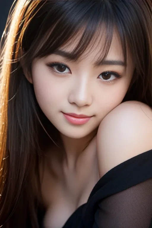 seductive smile：魅惑的な笑顔の生成例