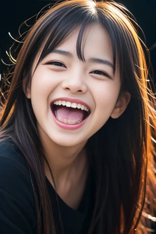 笑顔系（Happy/Smile）の生成例