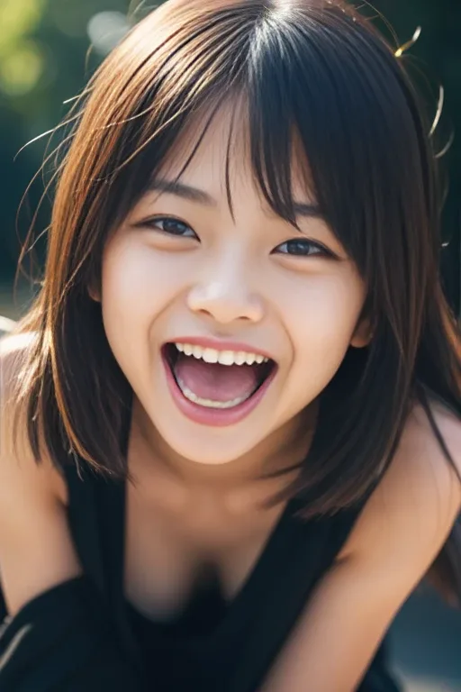 cracking up：大笑いの生成例