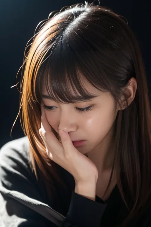 悲しみ系（Sad/Crying）の生成例