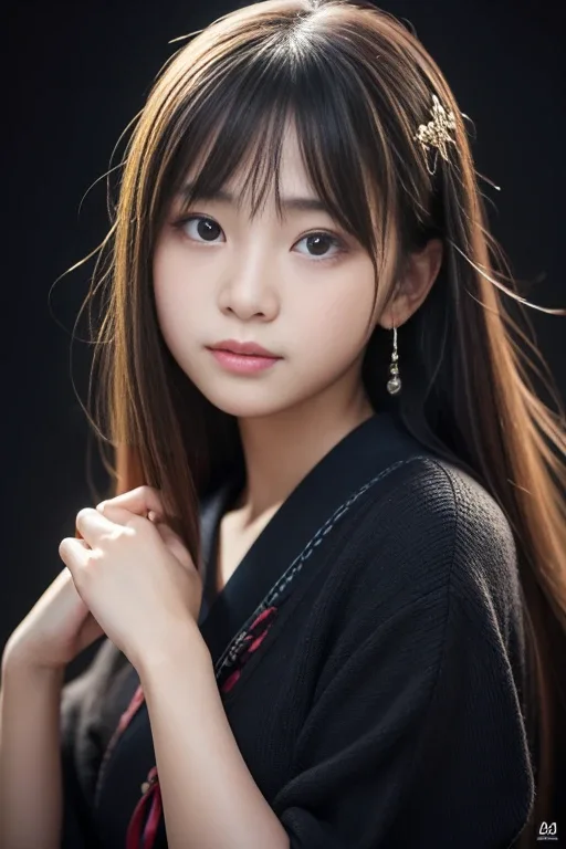 tearful：涙目、潤んだ目の生成例