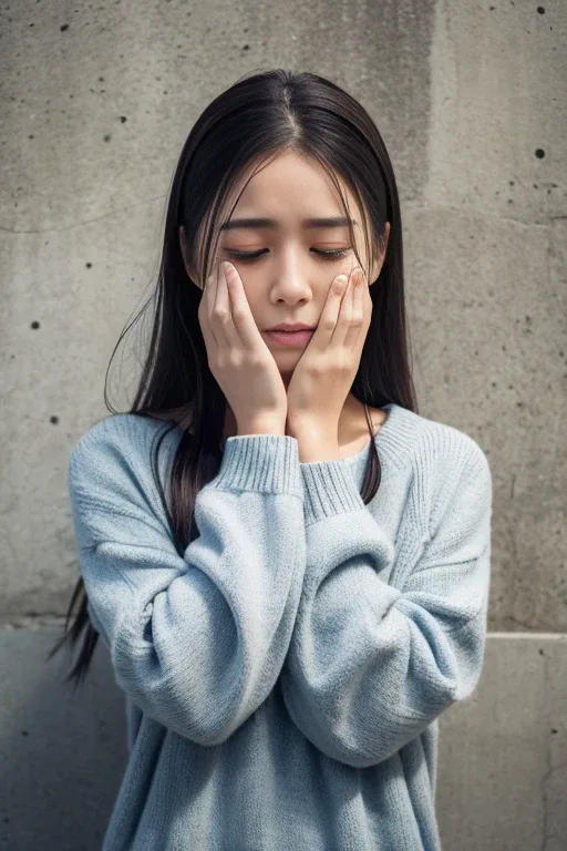 weeping：しくしく泣くの生成例