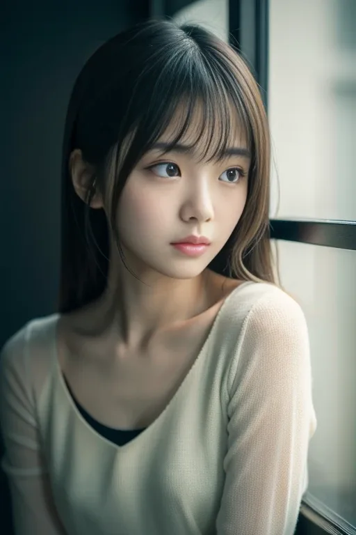 melancholy：物憂げの生成例