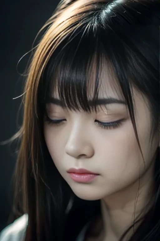 悲しみ系（Sad/Crying）の生成例
