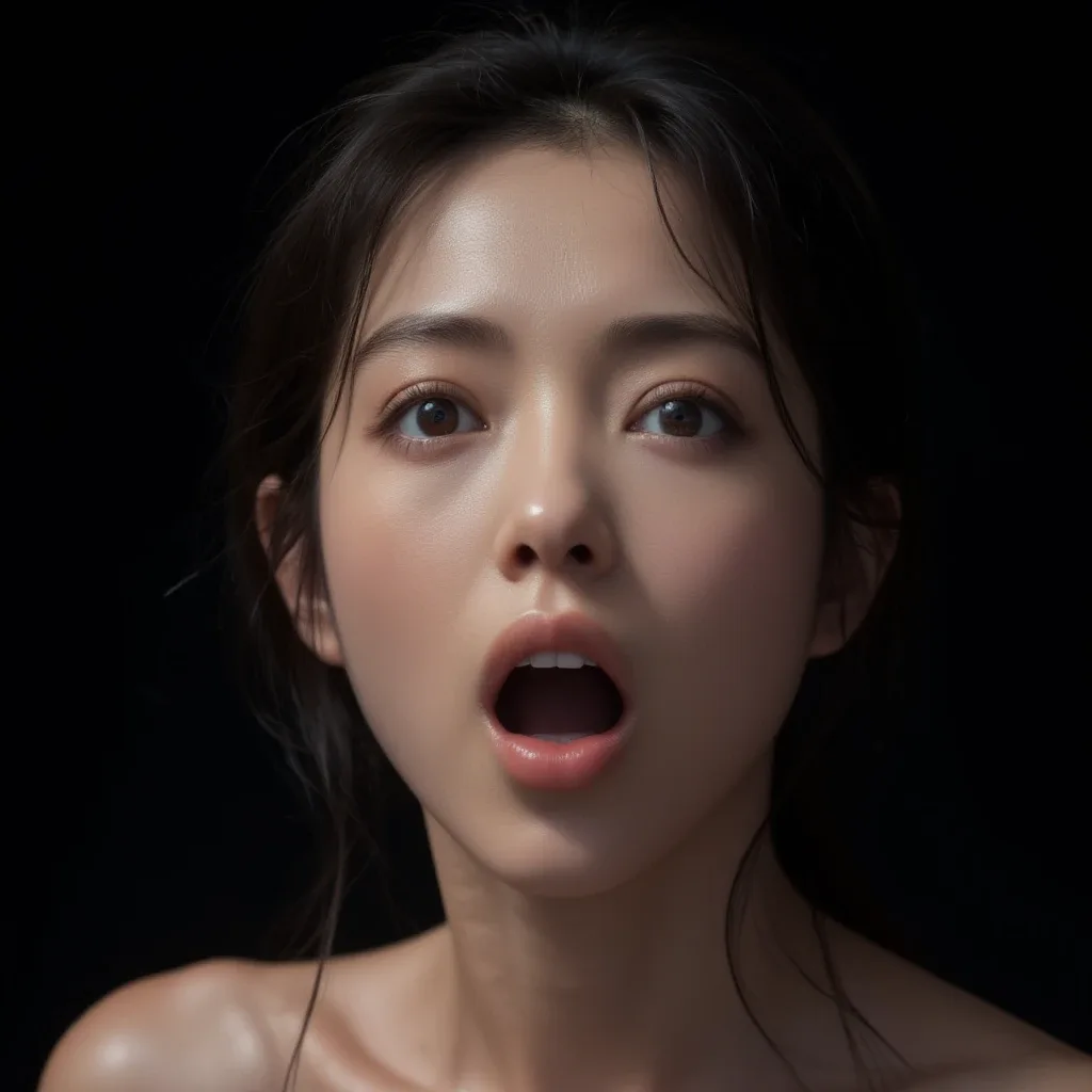 stunned face : 茫然とした表情の生成例