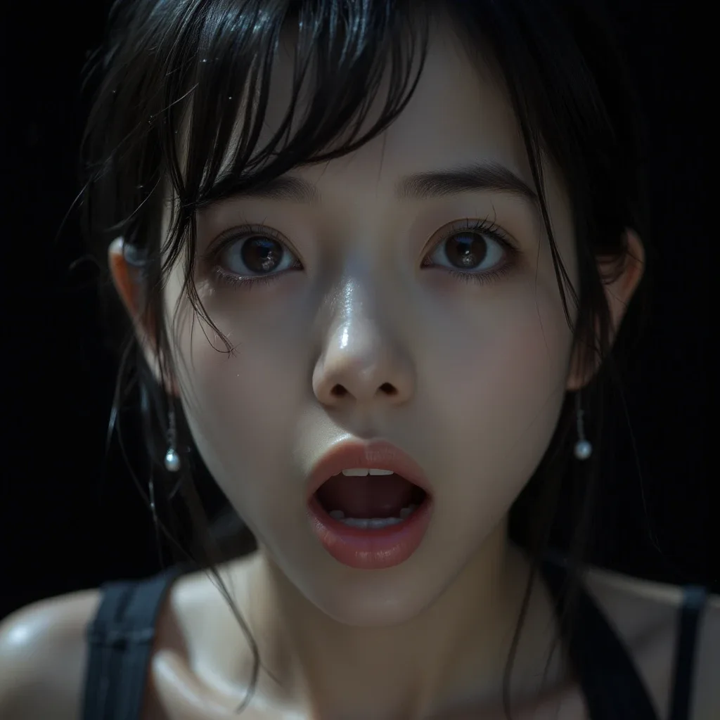 stunned face : 茫然とした表情の生成例