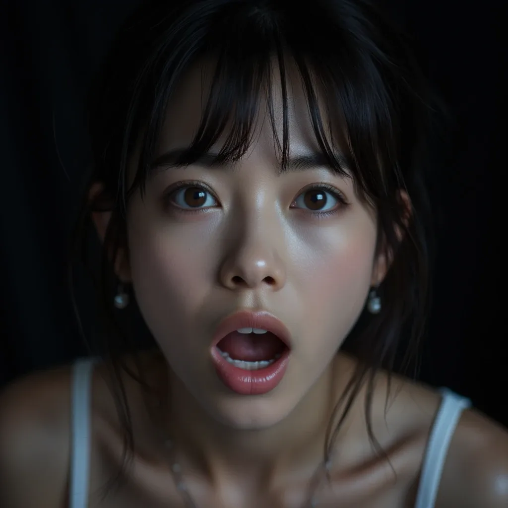 stunned face : 茫然とした表情の生成例