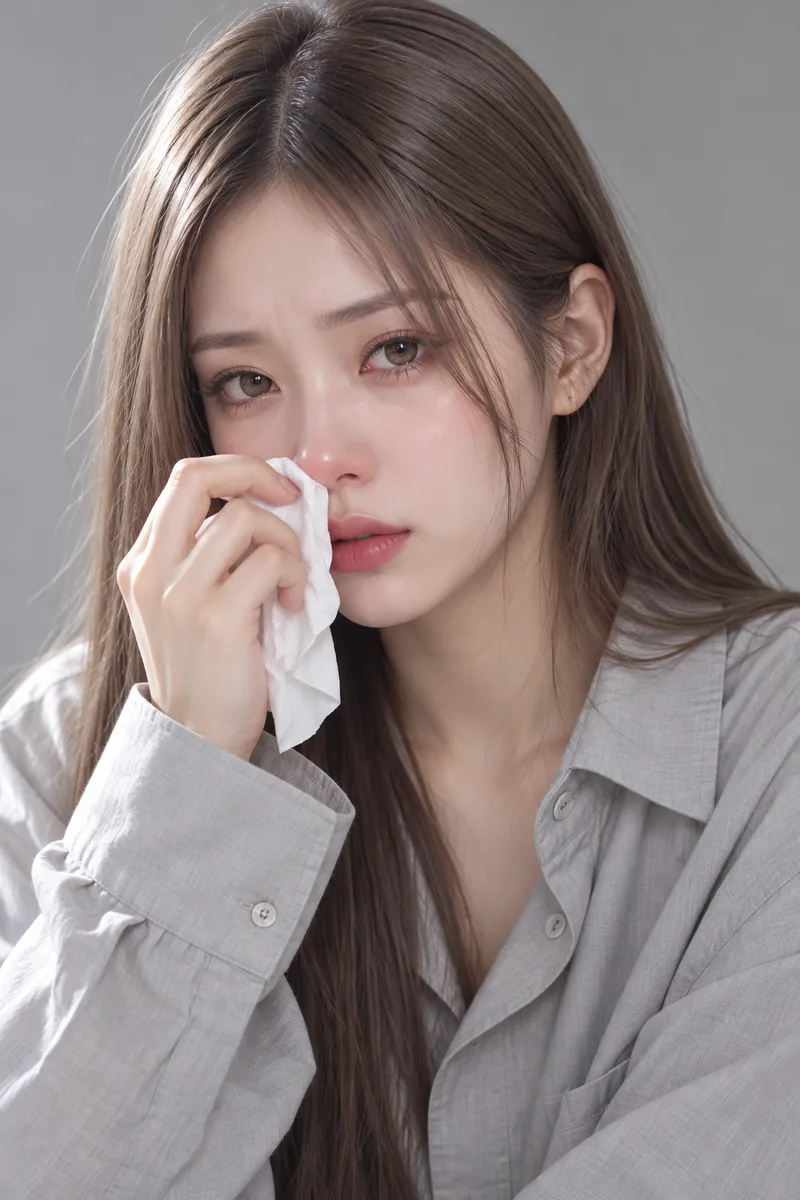 sniffling with a coldで生成した例（3枚目）