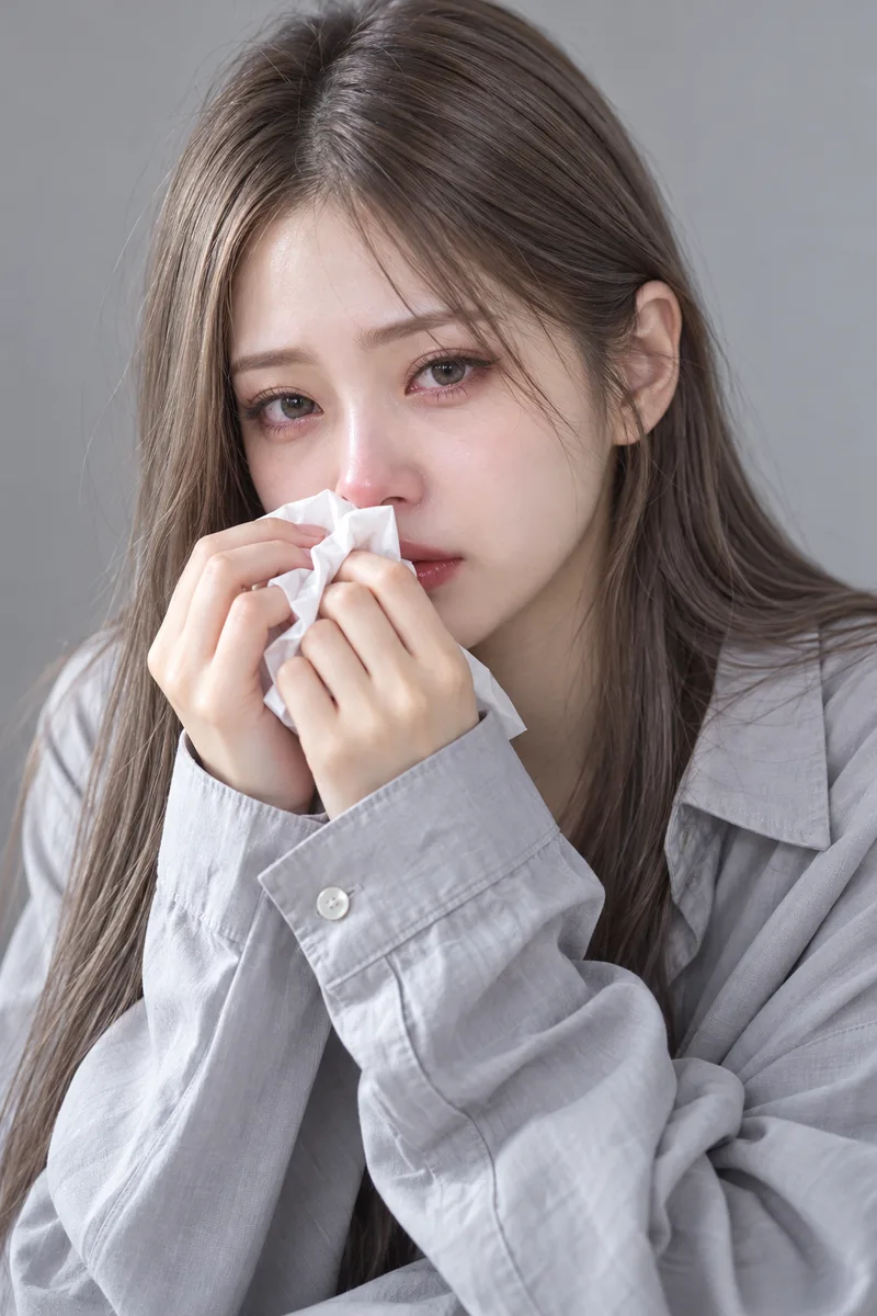 sniffling with a coldで生成した例（4枚目）