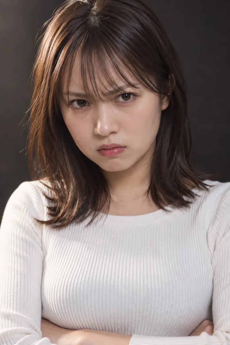 怒っているの生成例