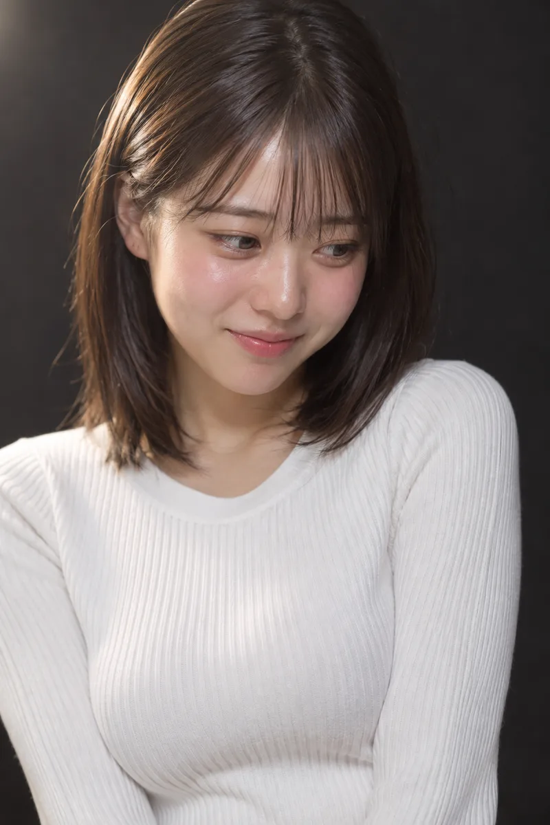 恥ずかしがるの生成例