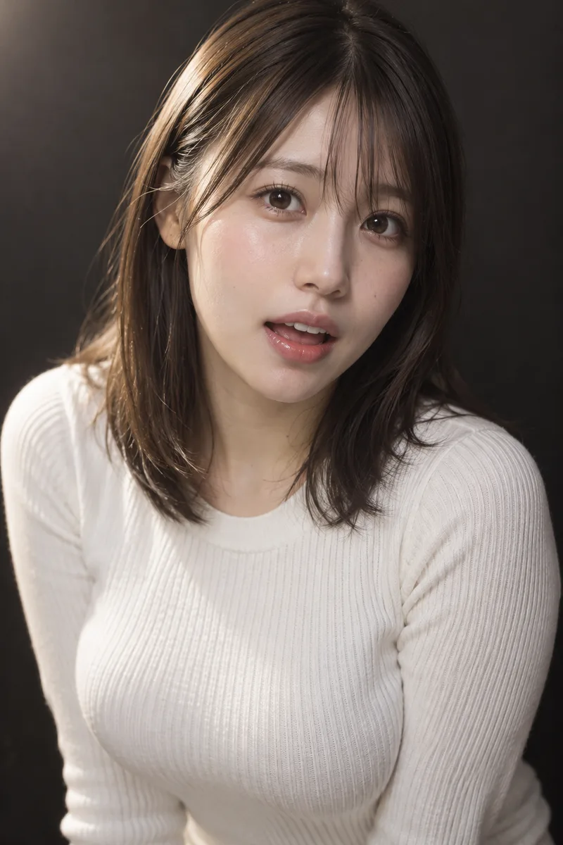 open mouth を足して生成した例（1枚目）