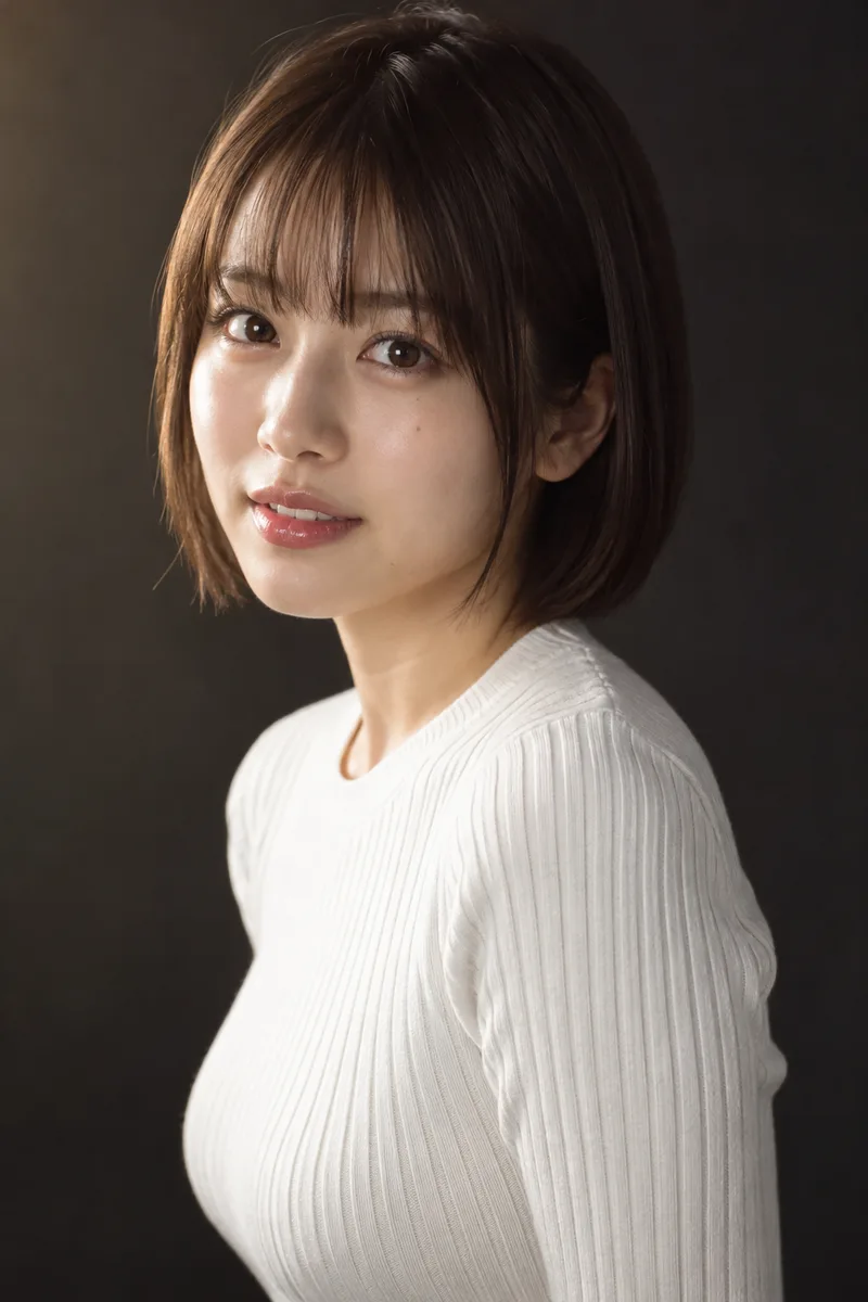 ぱっつんボブの生成例