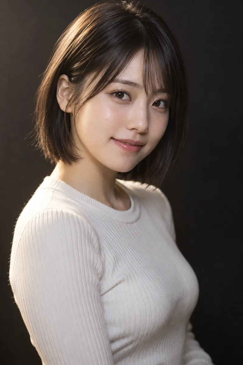 bob cut を足して生成した例（4枚目）