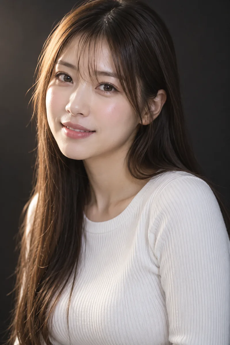 long straight hair を足して生成した例（3枚目）