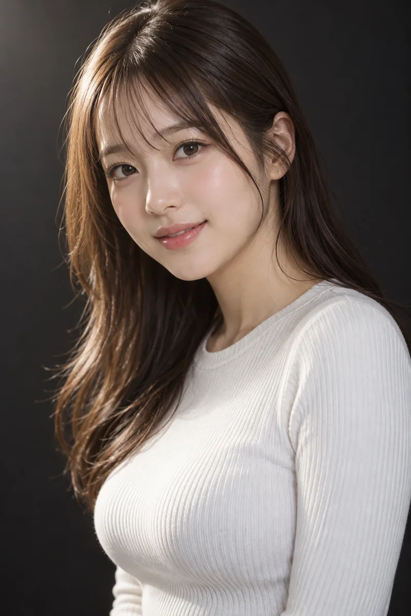see-through bangs を足して生成した例（4枚目）