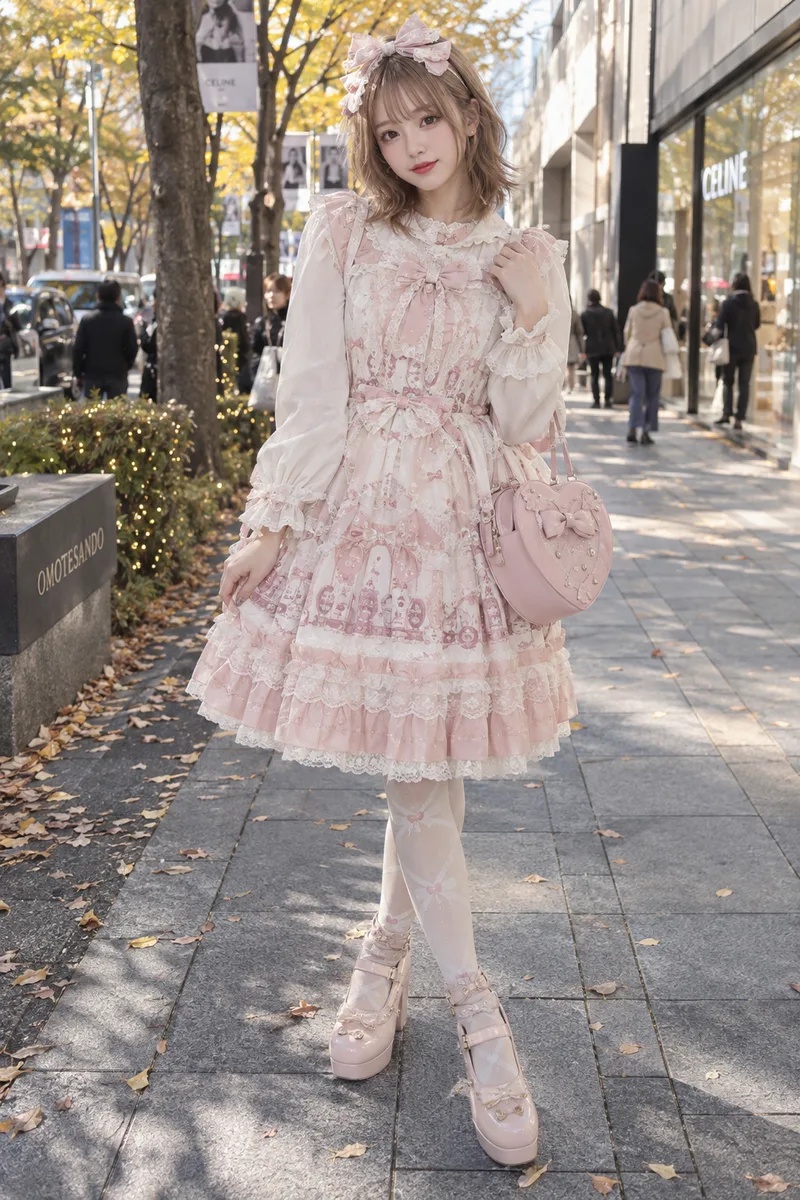 dressed in sweet lolita fashion を足して生成した例（2枚目）