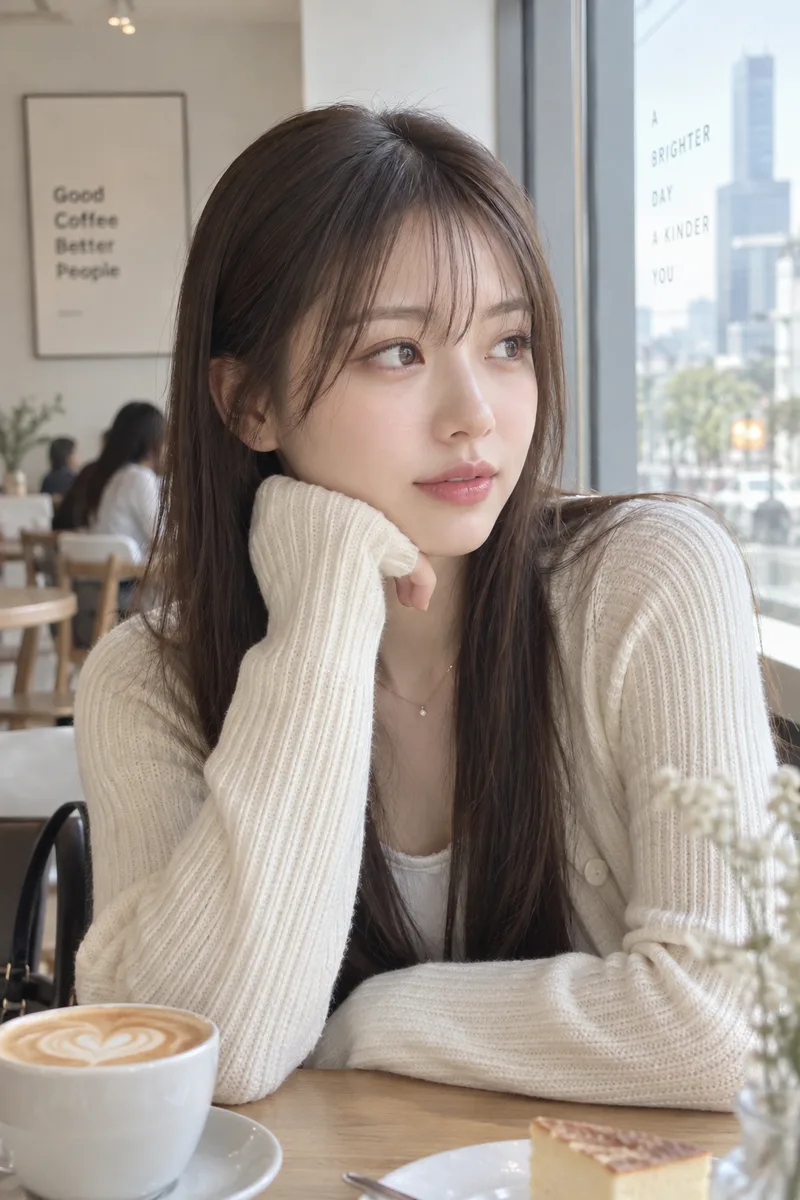 candid shot, unaware of the camera を足して生成した例（3枚目）