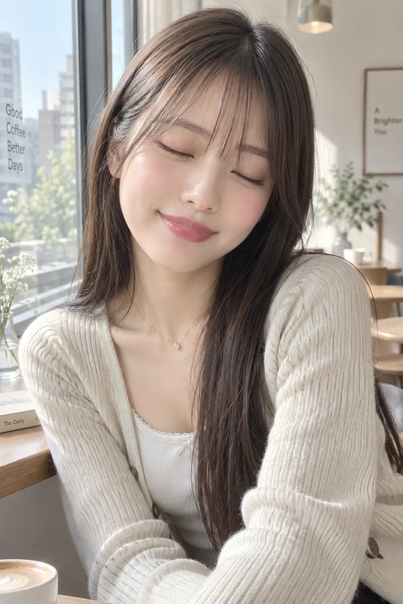 eyes closed を足して生成した例（2枚目）