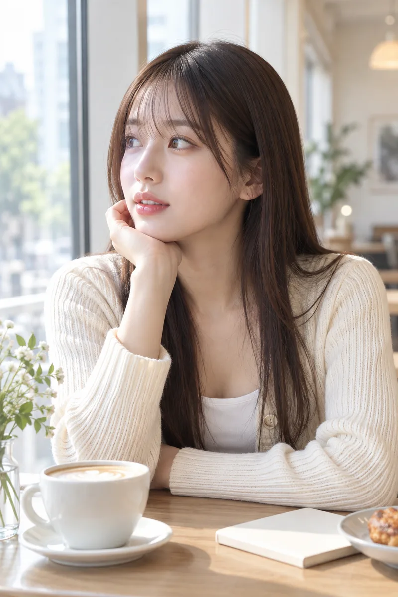 looking to the side を足して生成した例（2枚目）