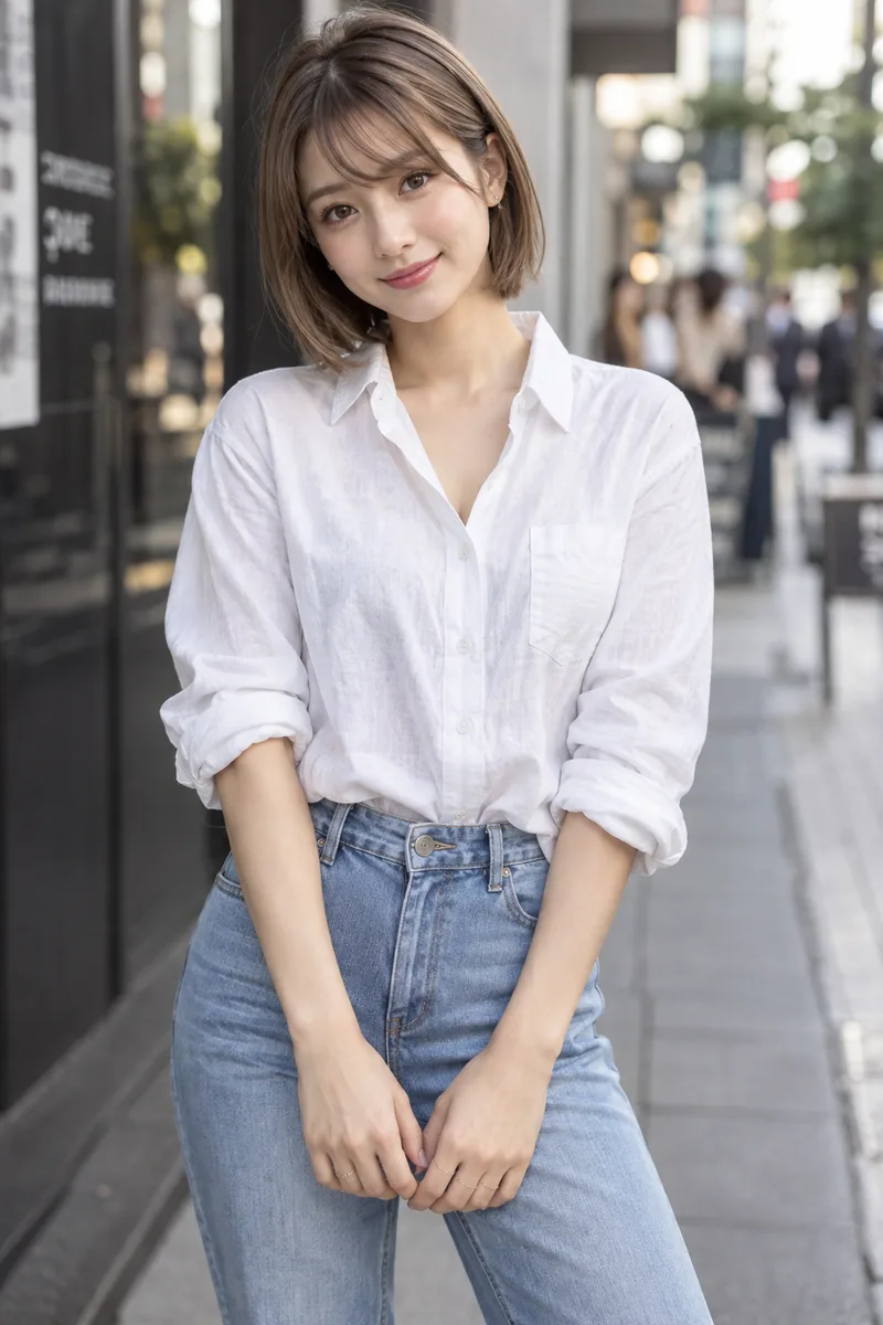 背景をぼかすの生成例
