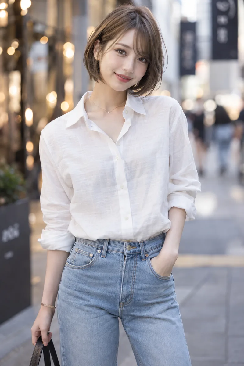 bokeh lights in the background を足して生成した例（2枚目）