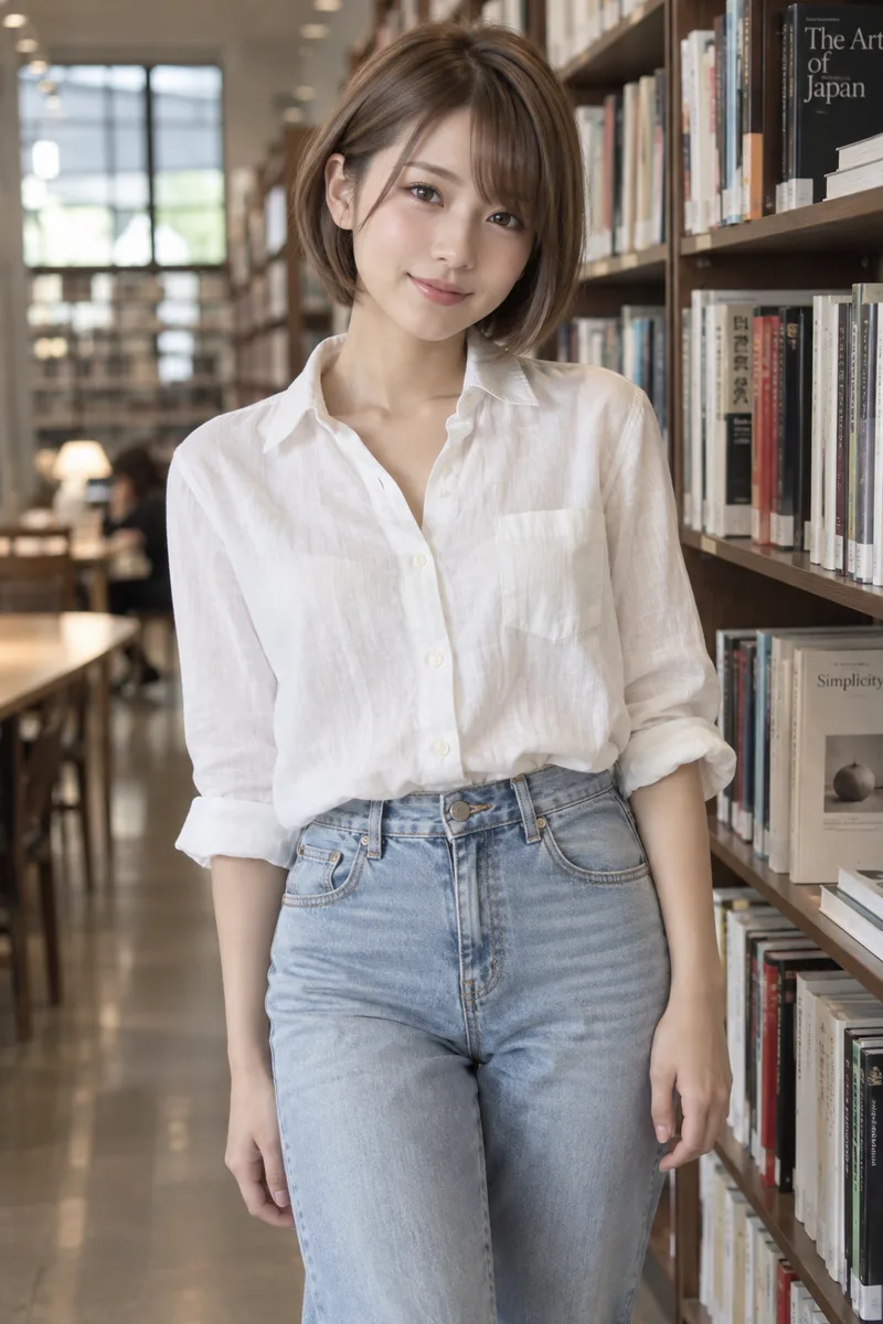 図書館の生成例
