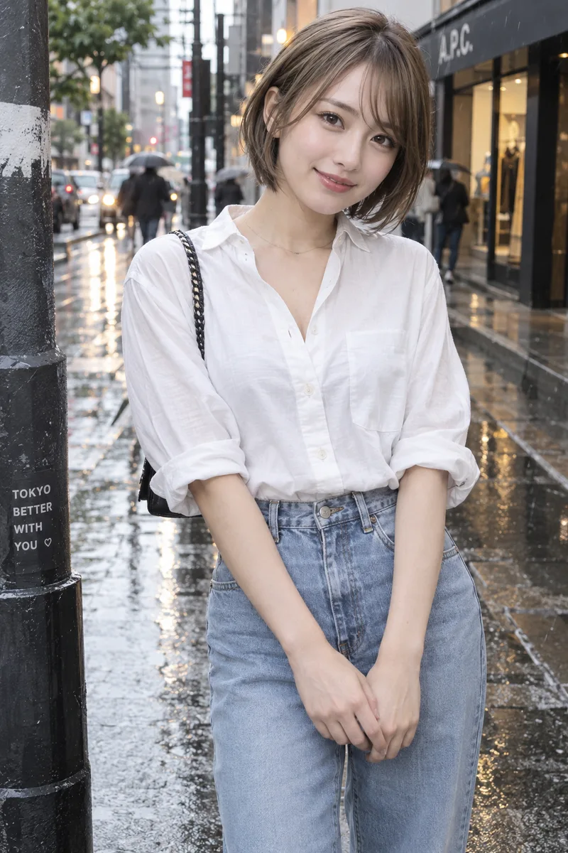 雨の街の生成例