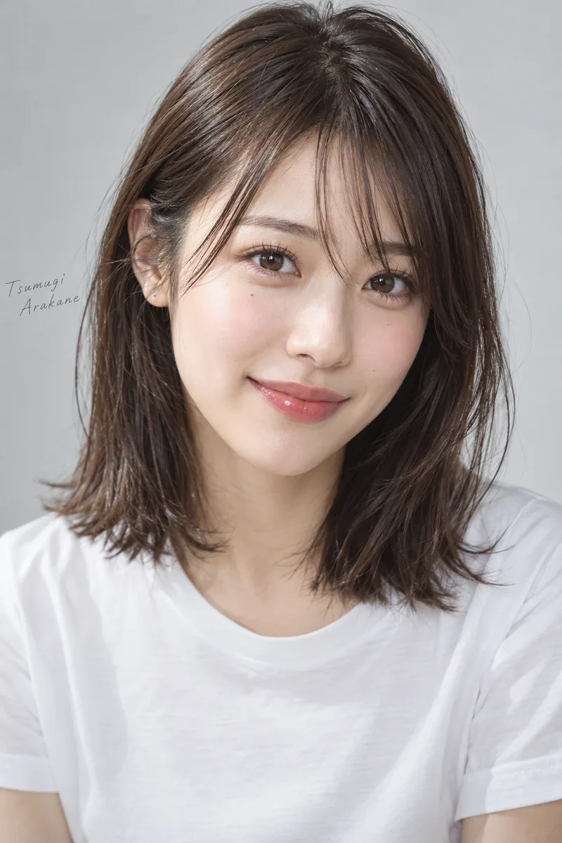 a woman named Tsumugi Arakane を足して生成した例（1枚目）