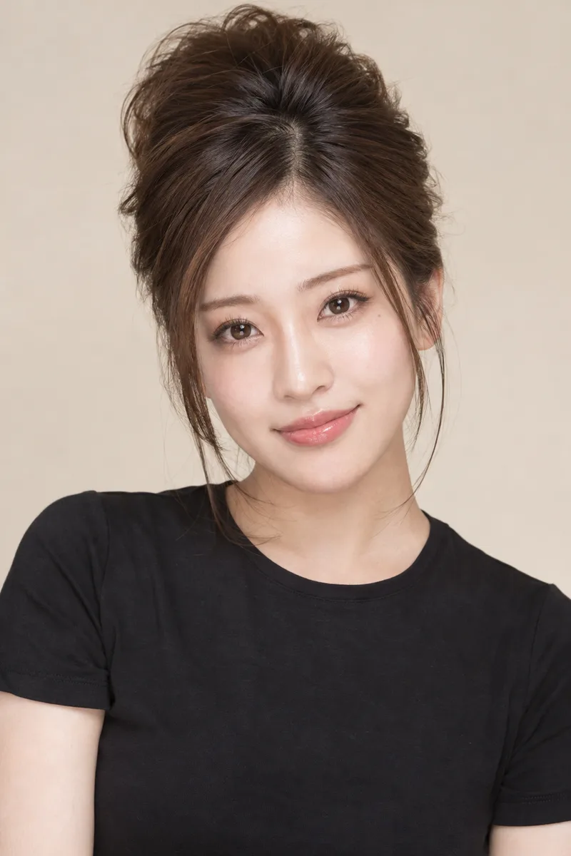 with a beehive hairstyle を足して生成した例（4枚目）