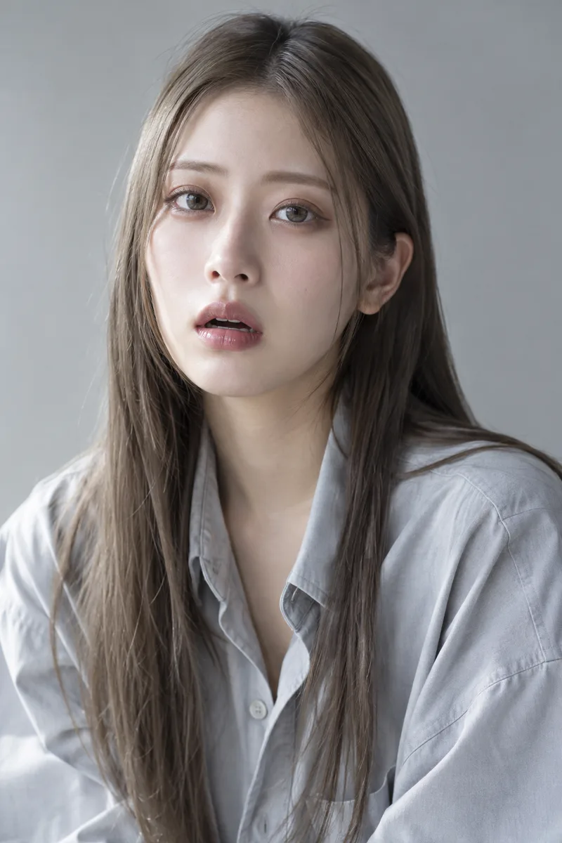 dumbfounded, mouth hanging slightly open, blank vacant stare, eyebrows relaxed and not raisedで生成した例（4枚目）