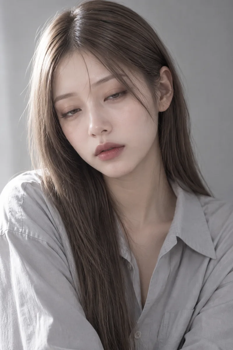 眠そうな顔の生成例
