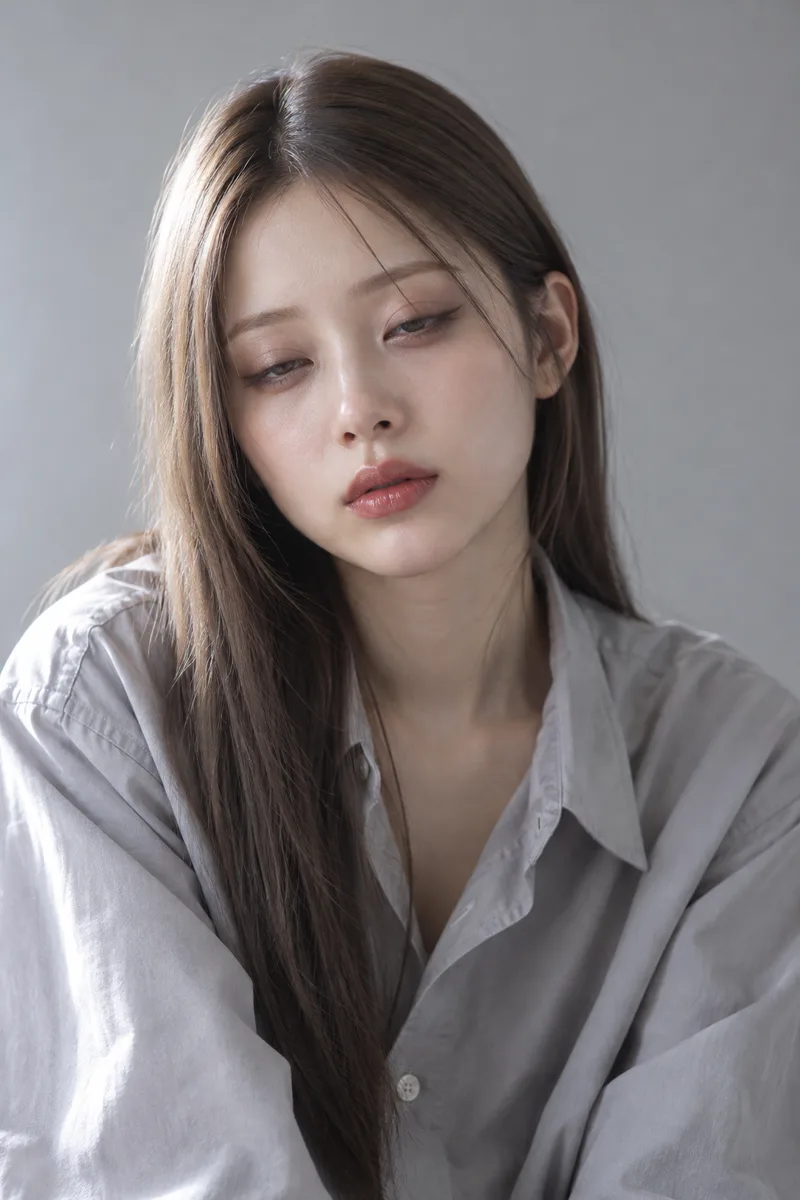 sleepy, heavy drooping eyelids barely open, drowsy unfocused eyes, about to nod offで生成した例（4枚目）