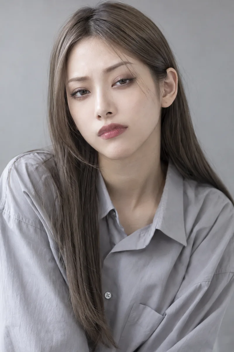 白けた顔の生成例